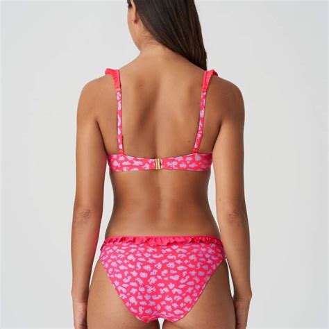 Bikini Rosa Sin Tirantes Unas Con Descuento Bikini Sin Tirantes