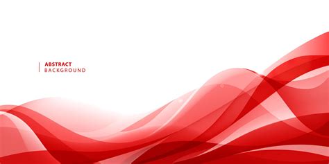 Vector abstract red wavy background. Curve flow motion. 4809911 Vector ...