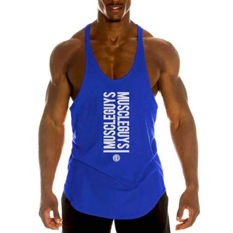 New Men Tank Top Shirt Bodybuilding Clothing Mens Gyms Stringer Sporting Tanktops Fitness Men