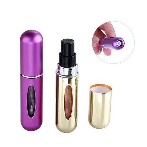 8ml 5ml Portable Mini Refillable Perfume Bottle With Spray Scent Pump Empty Cosmetic Containers