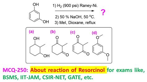 Mcq 250 About Reaction Of Resorcinol By Dr Tanmoy Biswas Chemistry The Mystery Of Molecules