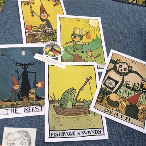 Over The Garden Wall The Beast Tarot Print X Etsy Over The