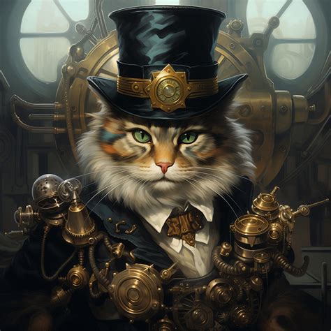 steam punk cat etsy