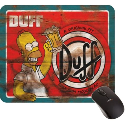 Mousepad Cerveja Duff Homer Simpson Desenho Simpsons Submarino