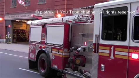 Fire Truck Video Fdny Engine 1 Third Division Backing Into Station Hd