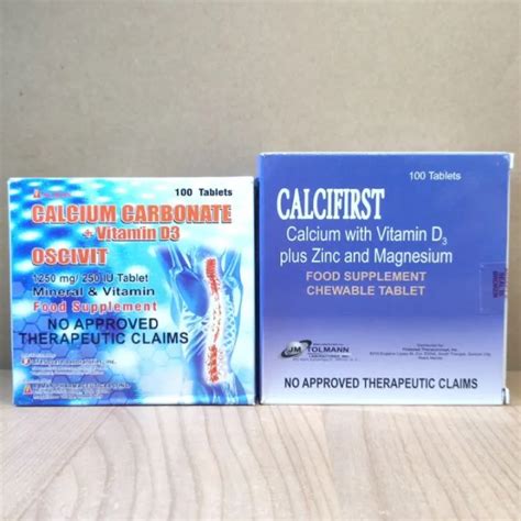 Calcifirst Oscivit Calcium Carbonate Tablets Lazada Ph