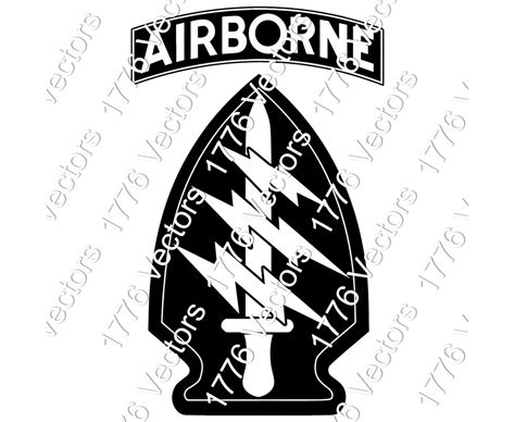 Us Army Special Forces Patch Vector File Ai Eps Dxf  Png Pdf Svg Multiple File Options