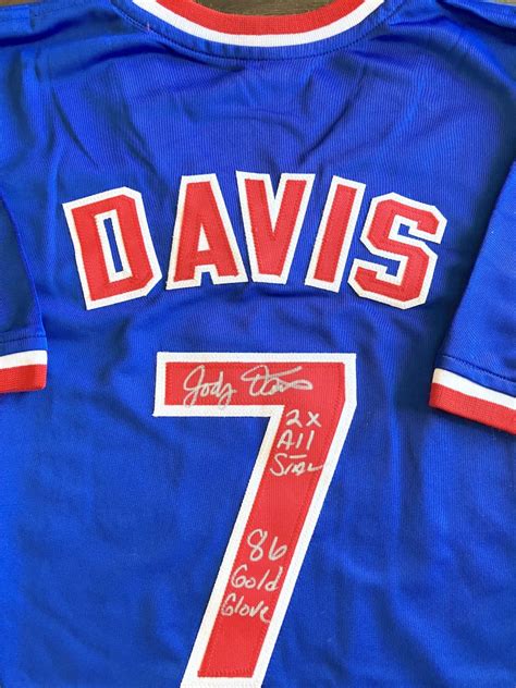 Jody Davis Signed Custom Jersey W Gg X As Inscr Chicagoland