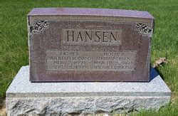 Harold Ferdinand Hansen Memorial Find A Grave