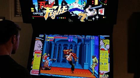 Final Fight Arcade Cabinet MAME Playthrough W Hypermarquee YouTube