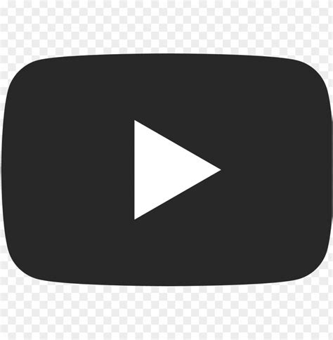 Free Download Hd Png Youtube Dark Icon Youtube Logo Vector Grey Png