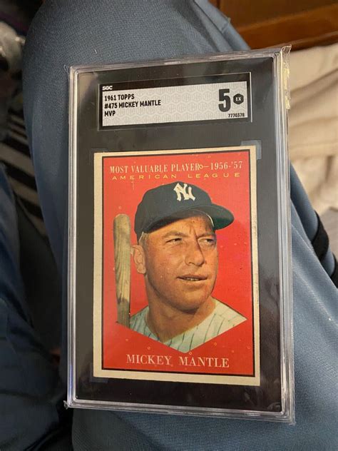 Topps Baseball Mickey Mantle Mvp Sgc Ex Ebay