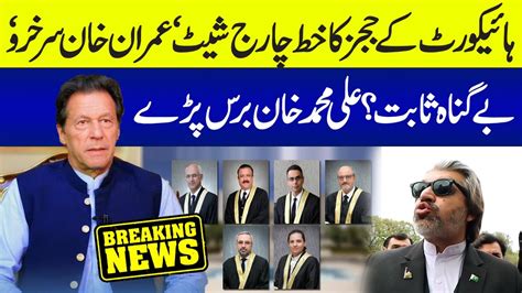 Letter Of Judges Of Islamabad High Court Allegations On Agencies