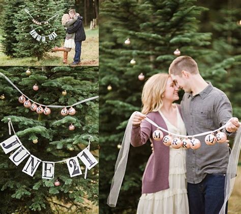 Festive And Romantic Christmas Tree Farm Engagement Session Christmas