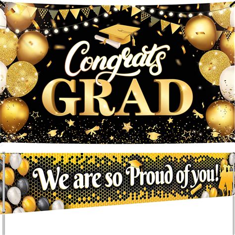 Amazon XtraLarge Congrats Grad Banner 72x44 Inch We Are So