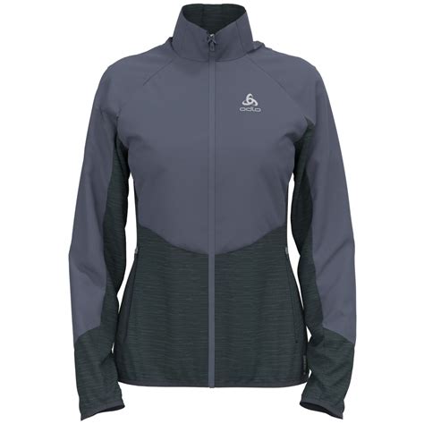 Odlo Run Easy Warm Hybrid Jacket Women India Ink Folkstone Gray