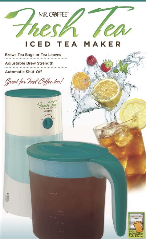 White Mr Replacement Pitcher For Fresh Iced Tea Maker Coffee 3 Qt