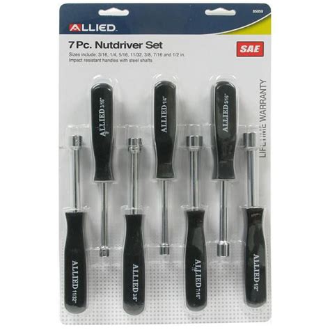 Allied 85059 SAE Nut Driver Set 7 Piece Walmart