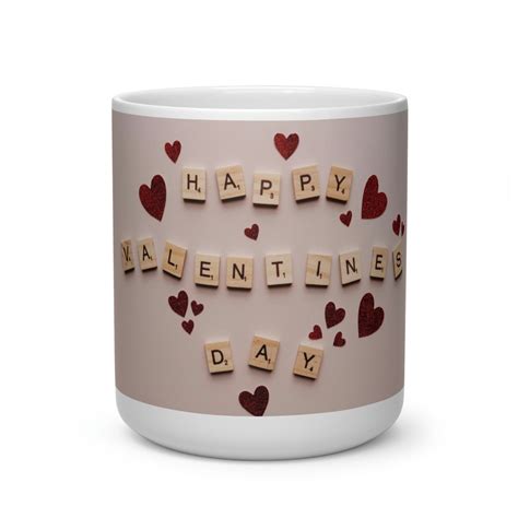 Heart Shape Valentines Day Mug - Etsy
