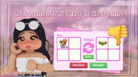 Accepting Every Trade In Adopt Me Almost No Trade