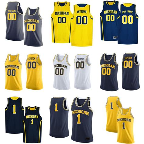 2020 NCAA Michigan Wolverines Jerseys Zavier Simpson Jersey Rico Ozuna ...