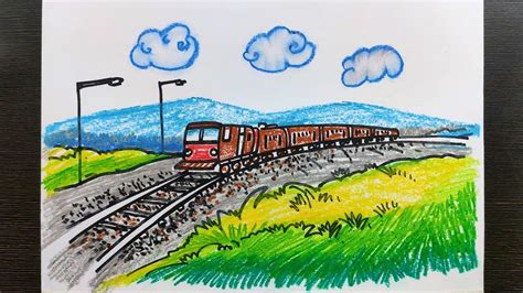 Discover more than 138 easy drawing of train journey super hot - seven.edu.vn