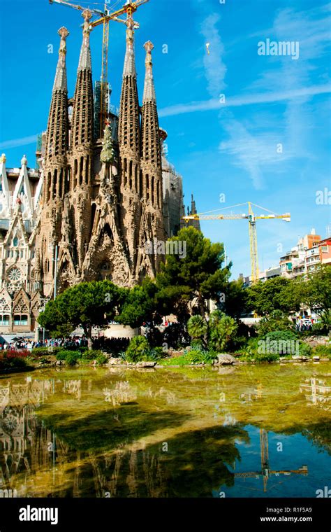 Barcelona Spain May The Unfinished Roman Catholic Church