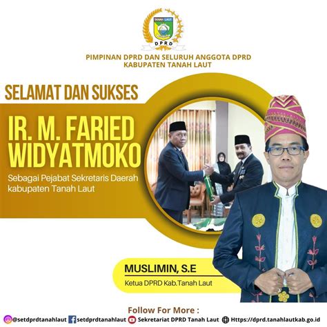 Selamat Dan Sukses Ir M Faried Widyatmoko