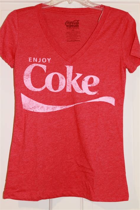 Coca Cola Enjoy Coke Red Vintage Style Tee T Shirt