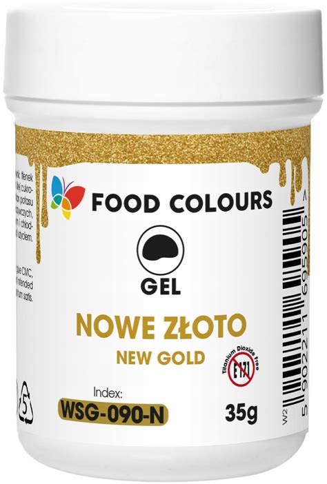 Barwnik Spo Ywczy W Elu Jadalny Food Colours Mocny New Gold Nowy Z Oty