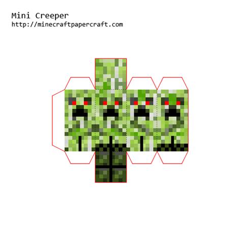 Mini Creepers Special Mobs Mod Pixel Papercraft