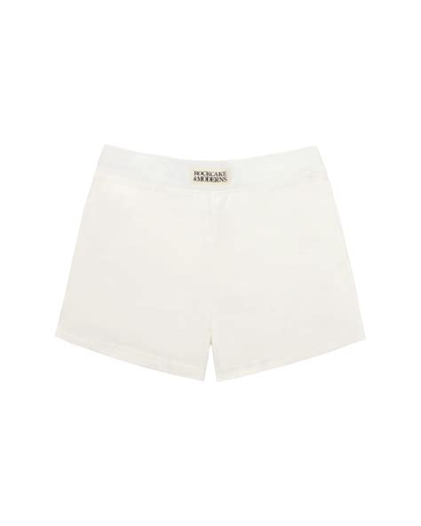 MUSINSA ROCKCAKE Beige Label Shorts Ivory