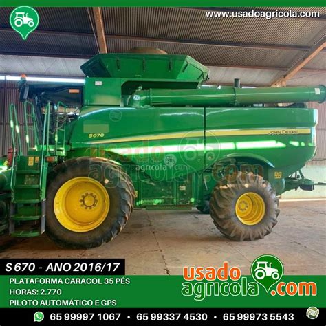 Colheitadeira John deere S670 usada à venda