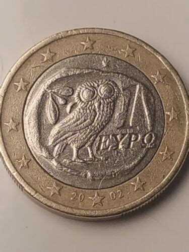 Pi Ce Rare De Euro Eypo Grecque Hibou Sans S Dans L Toile