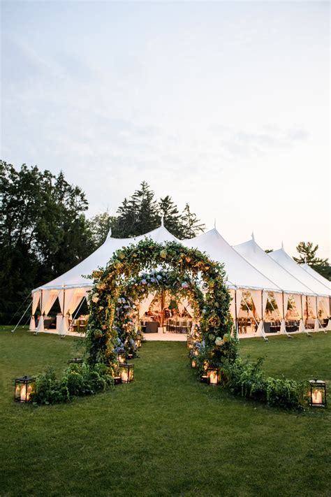 White Tent Wedding Small Wedding Receptions Forest Theme Wedding