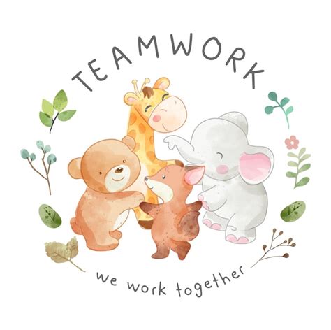 Teamwork Animals Cute