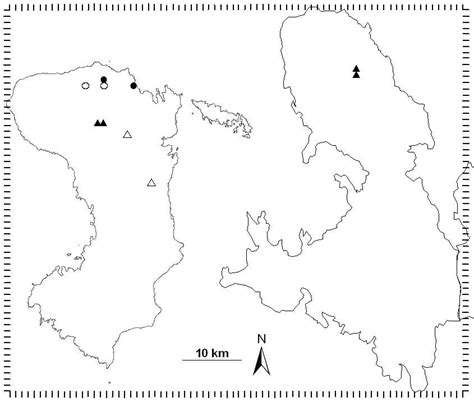 Distribution Map Of Prunella Vulgaris And Nepeta Italica In