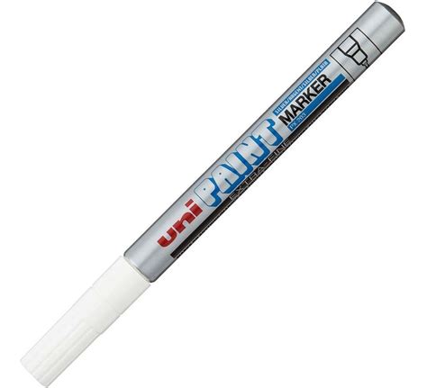 Caneta Permanente Uni Paint Prata Extra Fine Uni Ball Px