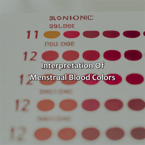 What Does The Color Of Your Period Blood Mean Colorscombo