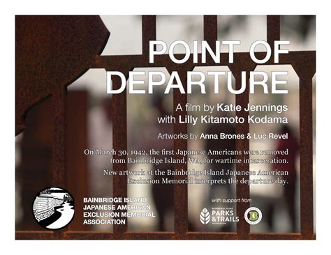 Point Of Departure Film Makes Its Debut Bainbridge Island Parks