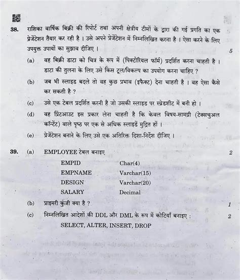 Previous Year Solved Question Paper 2020 Of Information Technology 402 Class X Cbse Board