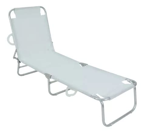 Sillón Bel Textilene Para Piscina Y Playa Color Blanco Mercadolibre