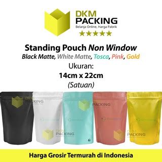 Jual Standing Pouch Full Metalize Foil Ziplock Plastik Klip Kemasan