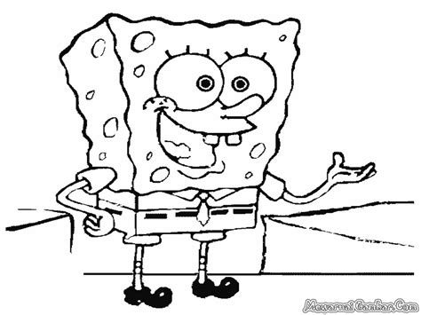 Gambar Kartun Pemandangan Alam Mewarnai Rumah Spongebob Squarepants ...