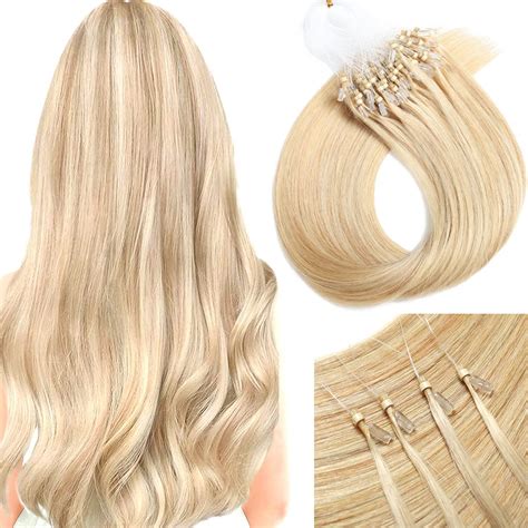 Amazon Sisily Micro Loop Hair Extensions Real Human Hair Ash