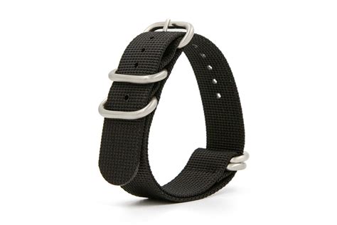 black zulu nylon strap