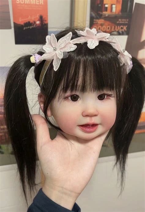 Realistic Toddler Girl 28 Inch Reborn Baby Doll Hand Rooted Hair Lovely