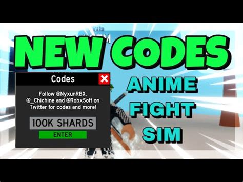 All New Anime Fighting Simulator Codes January Youtube