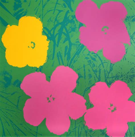 Flowers VII Original Art by Andy Warhol :: PicassoMio