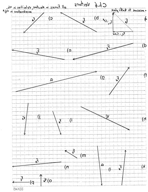 Vector Addition And Subtraction Worksheet at Vectorified.com ...